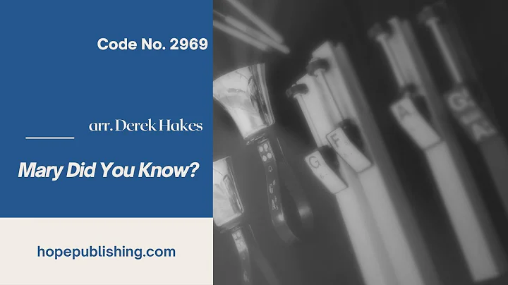 Mary Did You Know? - arr. Derek Hakes