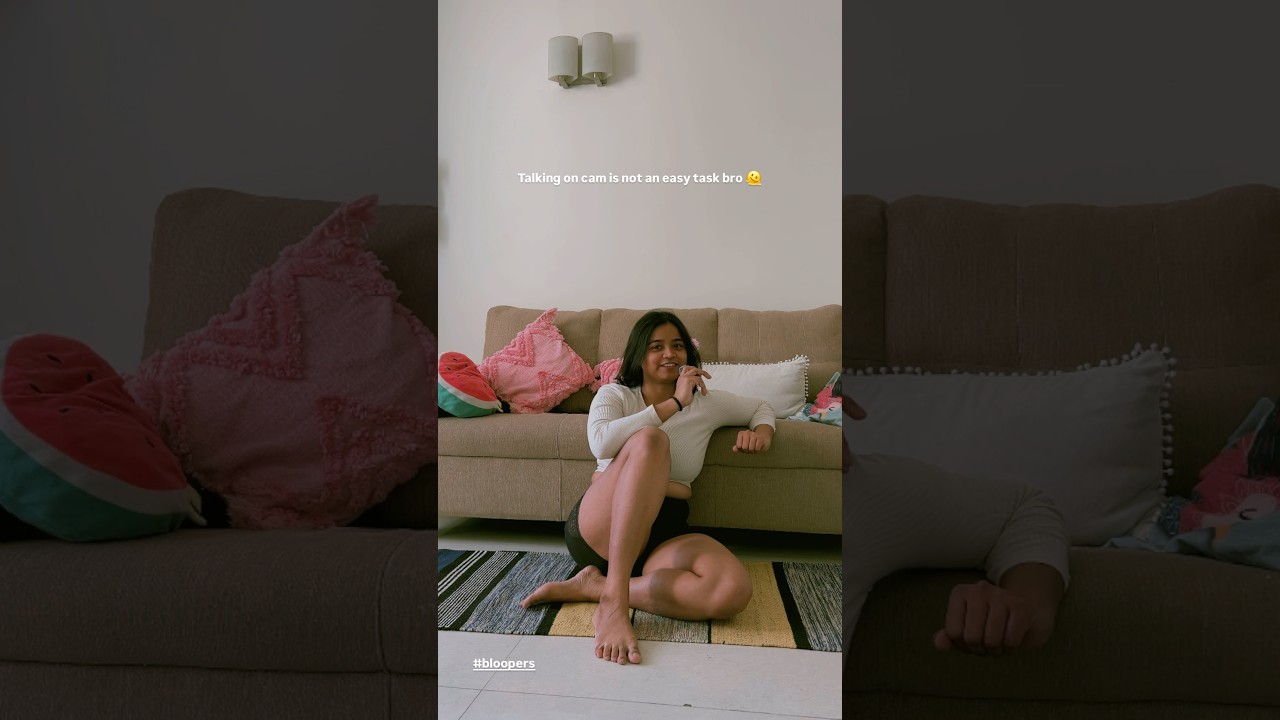 BTS of a content creator 