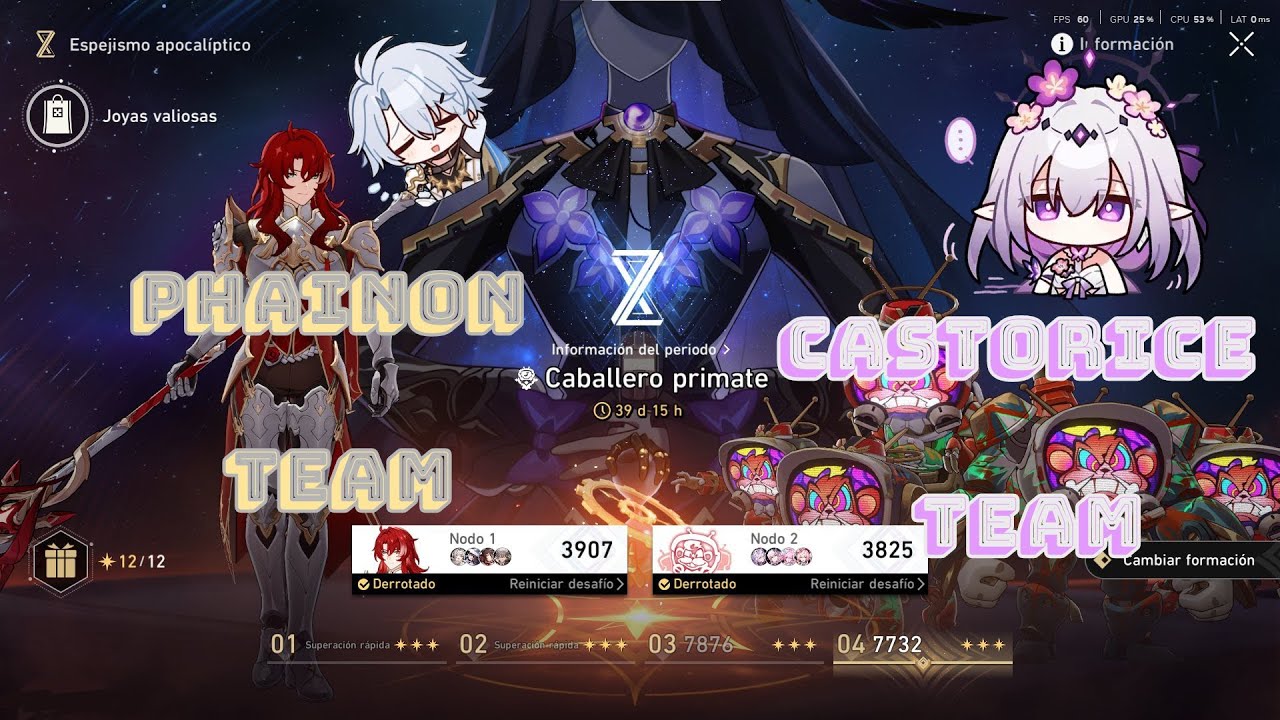 Completamente el Espejismo apocalíptico 3.8 Honkay Star Rail 