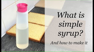 Simple Syrup For Cake Decorating
