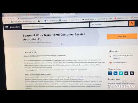 Amazon 🥳Seasonal Work from Home Customer Sevice Associate US ️ - YouTube