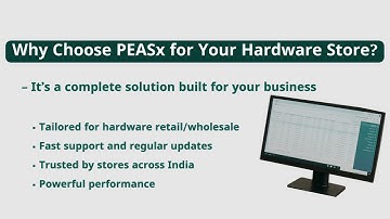 PEASx ERP – Hardware Store Software Demo