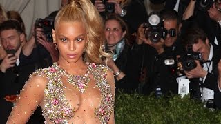 beyonces met gala dress causes stir on red carpet