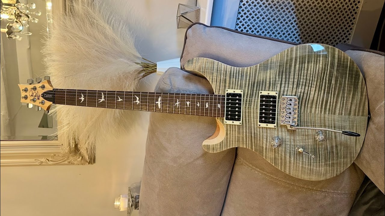 Left Handed PRS se Custom 24 Trampas Green - YouTube