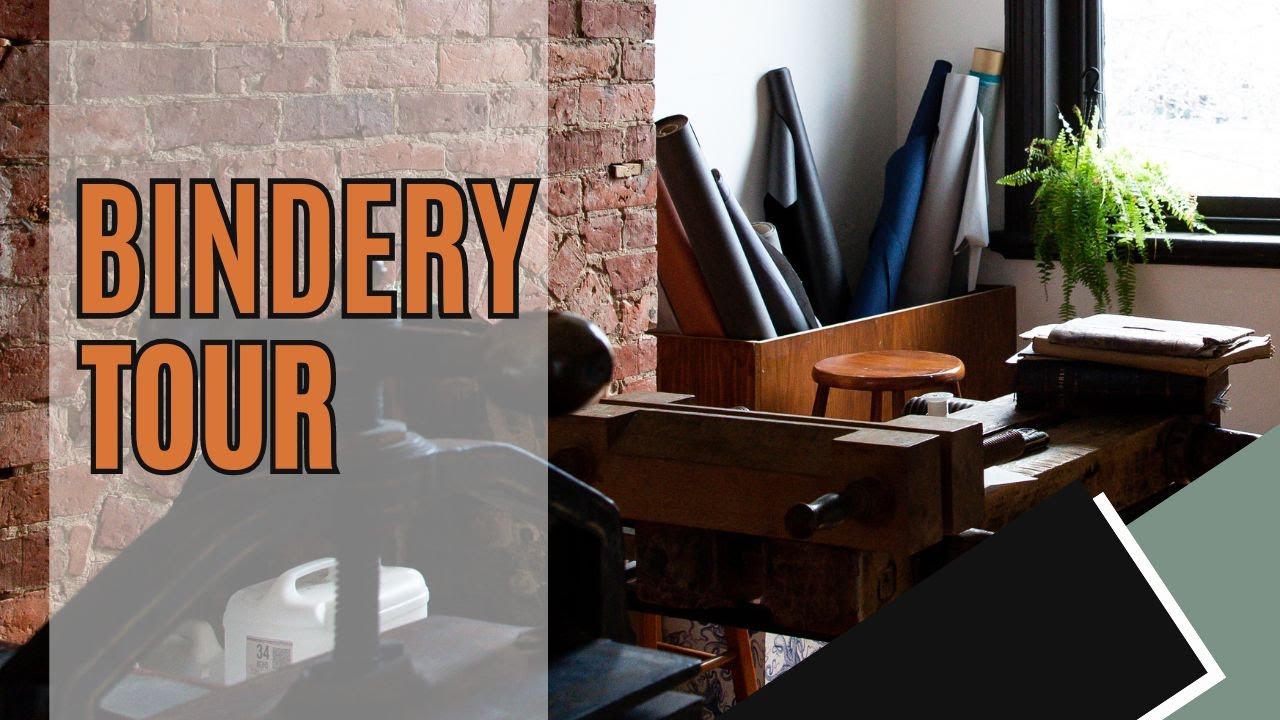 Tour my Book Bindery (sorry I didn't clean!)
