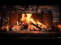 🔥Unwind in Gentle Warmth with Glowing Fireplace Flames, Charred Logs, and Soft Crackling Audio.