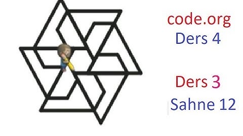 #21 Code.org Ders 4 (Level 4) . Ders 3 (Aktör) Sahne 12- -Code.org Çözümler- for döngüsü