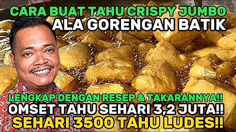 Thumbnail of TUTORIAL BUAT TAHU CRISPY ALA GORENGAN BATIK!!  RESEP DAN TAKARAN DETAIL LENGKAP! SELAMAT MENCOBA!!