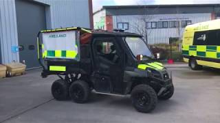 Hazardous Area Response Team vehicles at EMAS