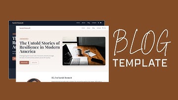 Free Professional Journalist Blog Portfolio Template (HTML & Tailwind CSS)