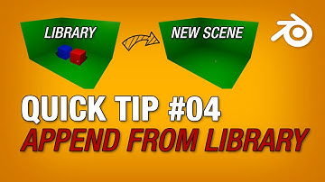 Quick Tip 04: How to import assets from a Blender Library.