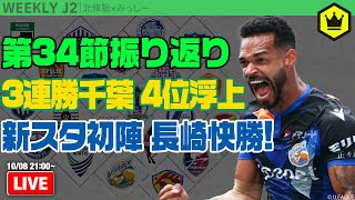 ピースタ初陣で長崎が快勝スタート！ 第34節振り返り｜#週刊J2 2024.10.08
