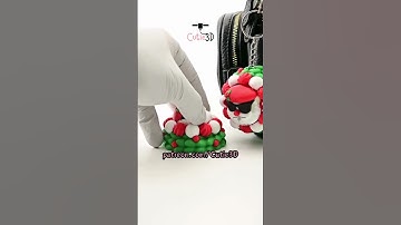 🎅 Cutie3D Christmas Cool Santa Keycap Clicker Keychain #shorts #3dprinting #clicker #keychain