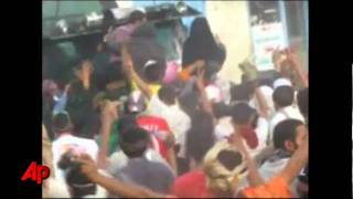Raw Video: Shots Fired at Protesters in Yemen