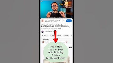 This is How You can STOP AUTO DUBBING & Listen to my ORIGINAL VOICE | Applicable to all Auto dubbed