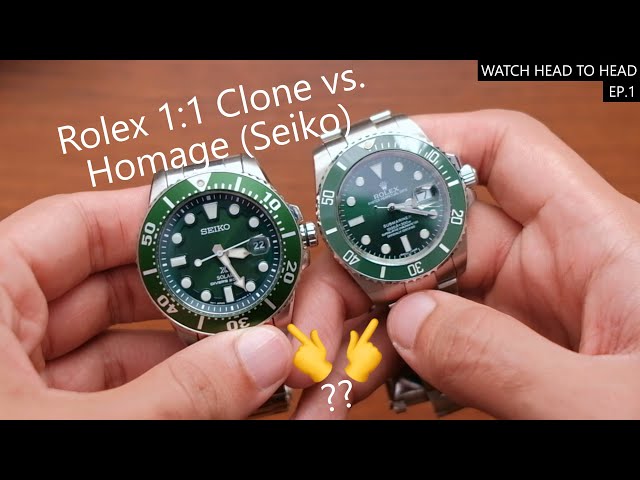 kontrollere tiltrækkende Sydamerika Which is better? Rolex Clone or Seiko Rolex Homage? - Watch Head-to-Head  Ep.1 - YouTube