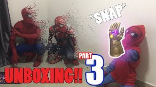 Spiderman Bros Unboxing THANOS INFINITY GAUNTLET gone wrong!!!