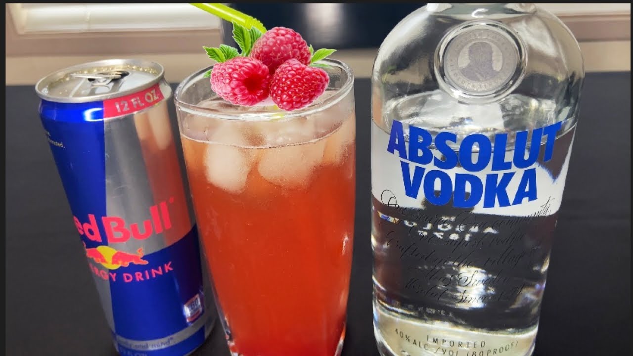 HOW TO MAKE A RASPBERRY VODKA INFUSED REDBULL!! - YouTube