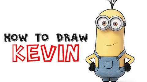 How to Draw Kevin The Minion From Minions And Despicable Me