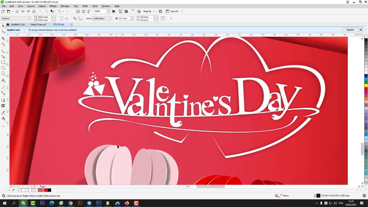 CFV 23 - Vector Valentine - Background 14/2 -Phông Valentine - Vector Ngày  Lễ Tình Yêu -Vector Free