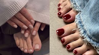 Cute and mesmerizing designs of fresh pedicure nail colors for women//Best toe nail this season 2025