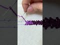 AMAZING! EASY HAND EMBROIDERY BORDER DESIGNS #short #embroidery #handembroidery #handcraft