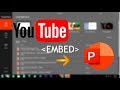 Youtube embed powerpoint 2016