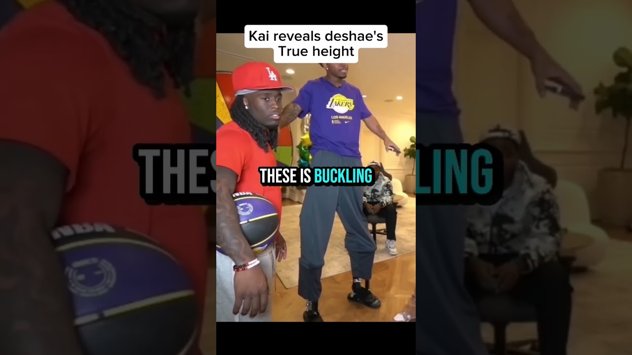 Kai reveals Deshae's true HEIGHT 😭😭 #streamer #kaicenat #tylil