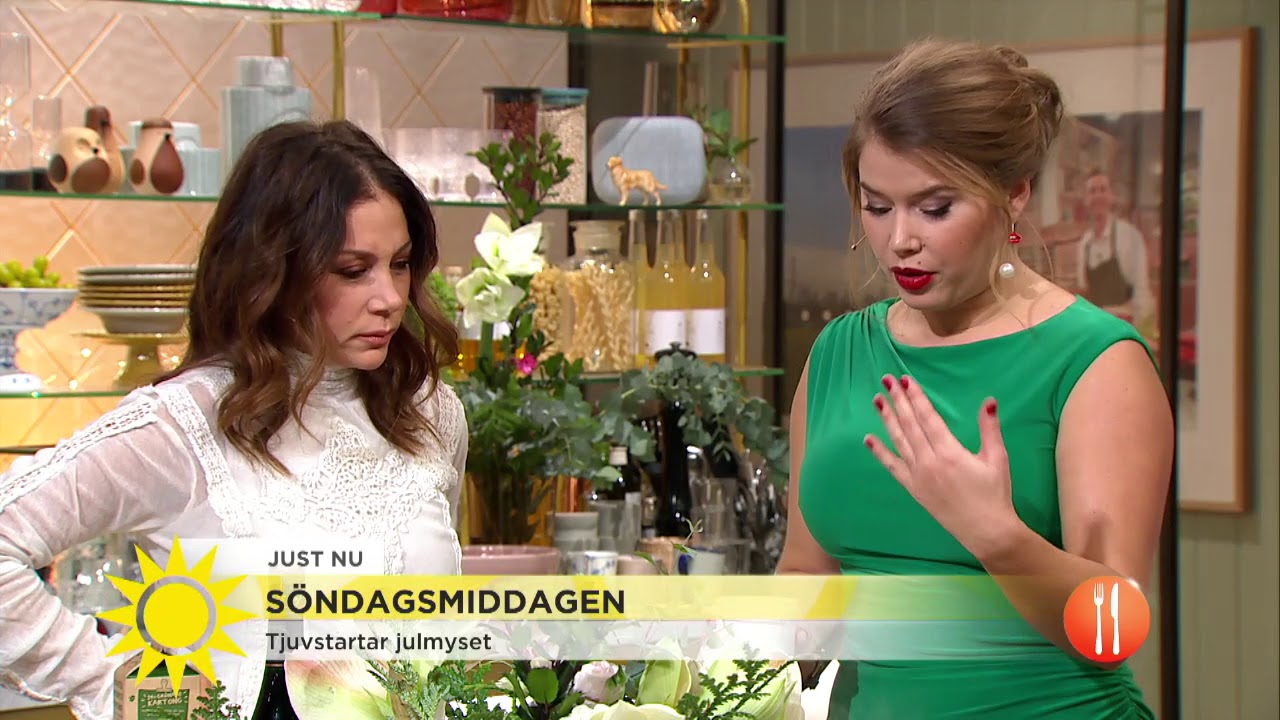 Jessice Frej lagar en härlig julinspirerad meny - Nyhetsmorgon (TV4)