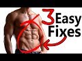 Why You Don't Have SHREDDED ABS (3 Easy Fixes) | How to get Six Pack Abs DIET & WORKOUT SHORTCUTS