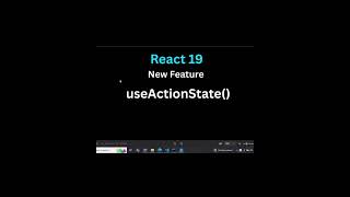 React 19 Tutorial | useActionState() Hook in React JS #shorts #coding #reactjs #ytshorts #trending