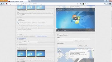 How to adjust the settings and metadata in Youtube