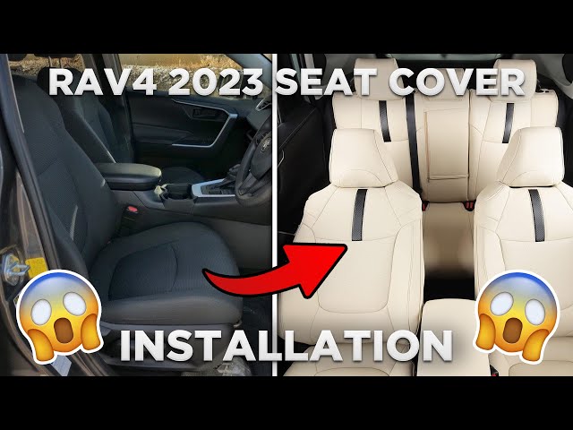 LULUDA Custom Fit Toyota RAV4 VENZA Seat Covers Fit for 2019 2020 2021 2022  2023Toyota RAV4 Prime and XSE Hybrid with Waterproof Faux Leather