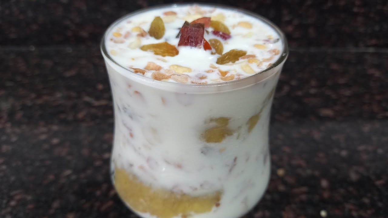 Aval Milkshake Flattened Rice Milkshake Recipe YouTube