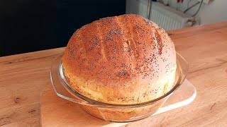🍞 Fluffy Homemade Bread – No Milk, No Eggs, Just Simple & Delicious!