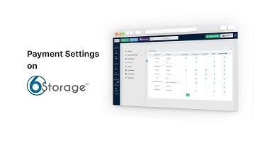 How to set up Payment options in 6Storage V2 Software