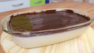 MOUSSE DE LEITE NINHO COM GANACHE DE CHOCOLATE