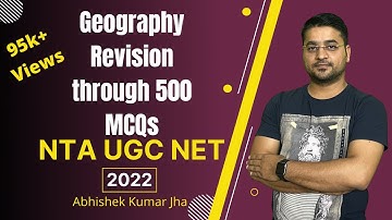 Geography Revision through 500 MCQs | Part - 1 | NTA UGC NET | By Abhishek Kumar Jha