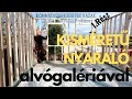 Kisméretű nyaraló alvógalériával 1./13 Rész - Könnyűszerkezetes házak