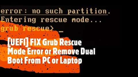 🔨🔨[UEFI]How to Remove Dual Boot Completely From PC or Laptops🔨🔨