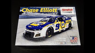 FIRST LOOK! 2022 Chevrolet Camaro ZL1 NASCAR Chase Elliott Napa #9 1/24 Scale Model Kit Review