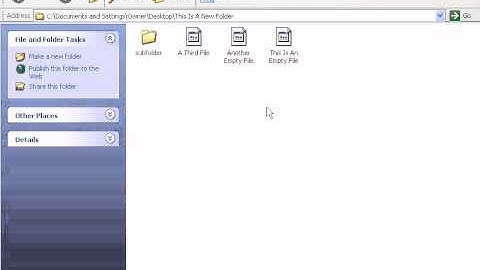 Advanced Features In Windows XP - How To Navigate Through Folders In Windows