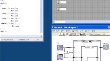 Labview tutorial for C programmers #3 - If-then-else, switch statements
