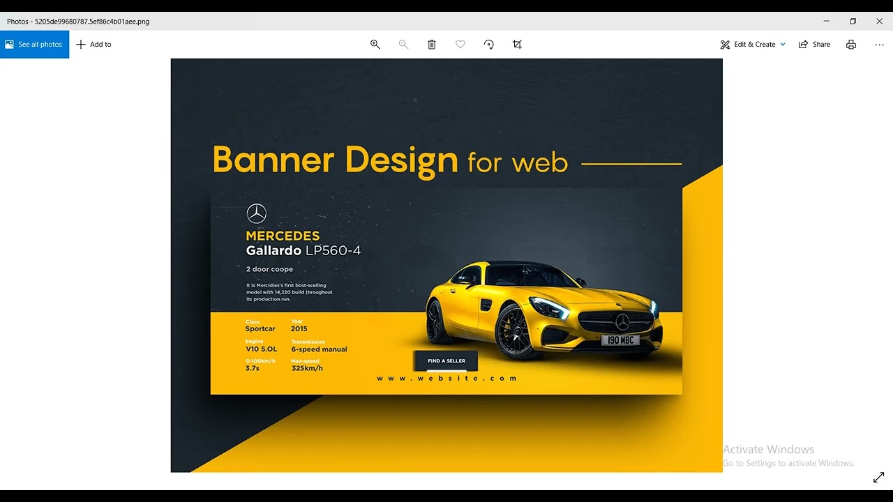 How to create Web banner design using graphic design software