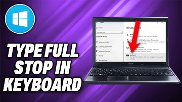 How To Type Full Stop in Laptop Keyboard - Quick Help