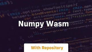 numpy wasm