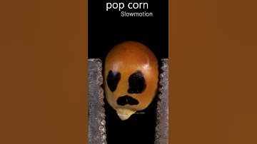 ASMR Pop corn normal speed & slowmotion close-up macro #shorts #satisfying #closeup #asmr #macro