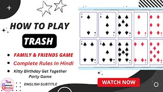 How to play Trash game party game | @TheGamesUnboxing #card game #play