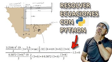 Cómo resolver ecuaciones numéricamente con PYTHON
