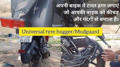 UNIVERSAL tyre Hugger/mud guard for all bikes. Installation in APACHE 160 2V full video . Rs 499